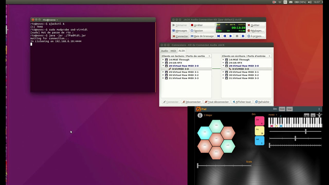 7Pad Linux Daw Connexion