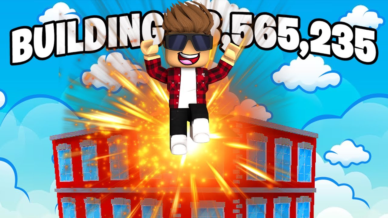 NISZCZĘ BUDYNKI RZOWALAJĄC JE SWOJĄ MOCĄ BOGA! | ROBLOX
