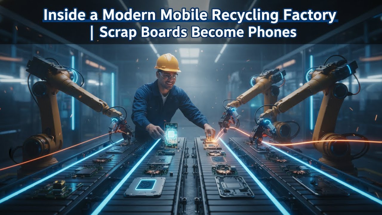 Inside a Modern Mobile Recycling Factory | Scrap Boards Become Phones” ✅