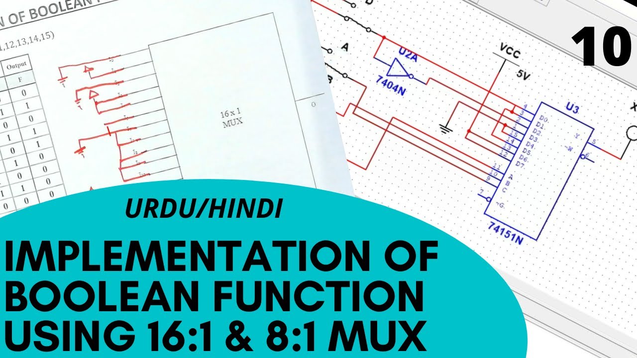 Implementation of Boolean Function Using Multiplexer | Urdu / Hindi