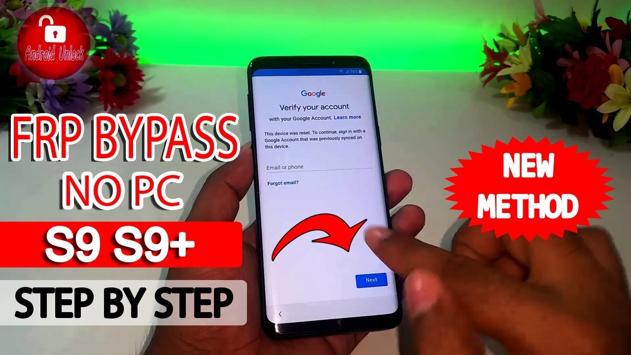 ►Easy Way 🔥 Bypass Google Account (FRP) Samsung Galaxy S9 | S9 Plus | Without PC #AndroidUnlock