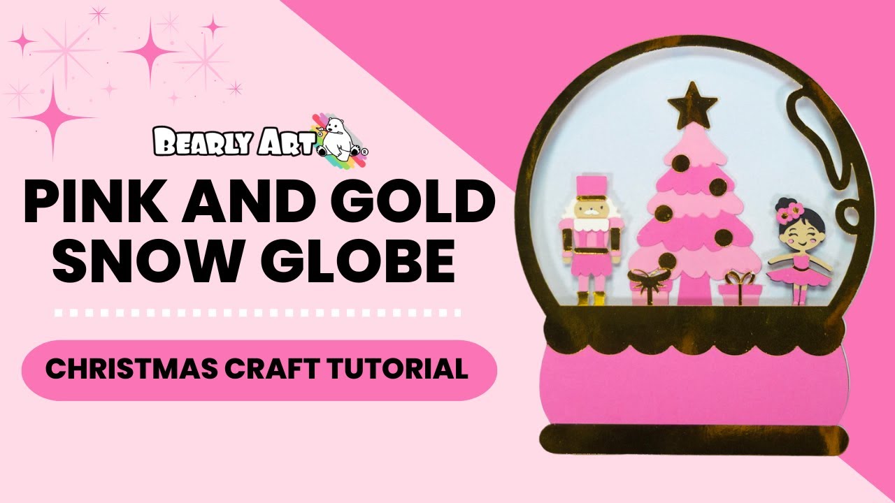 Christmas DIY: How to Make a Pink and Gold Christmas Snow Globe