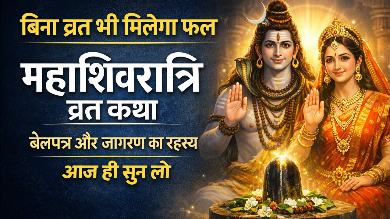 महाशिवरात्रि व्रत कथा | 2026Mahashivratri Vrat Katha |बेलपत्र और जागरण का रहस्य | शिवरात्रि की कहानी