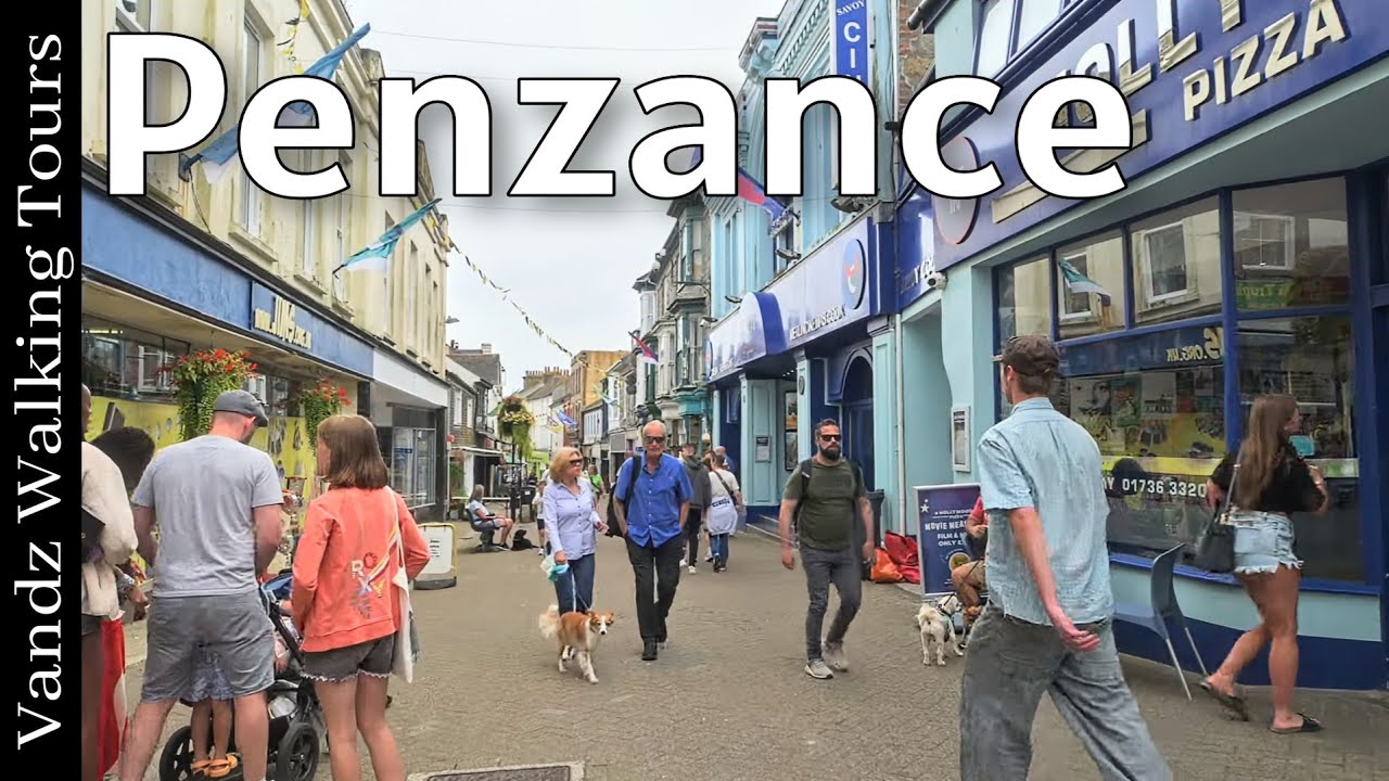 Penzance Town Centre & Harbour – Cornwall, England, UK – Walking Tour