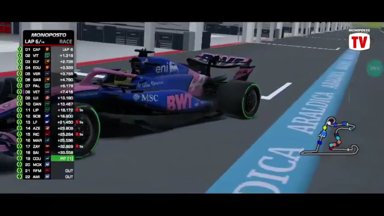 Monoposto Season 1 China GP Race Highlights 