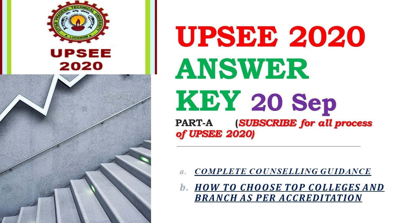 UPSEE 2020 answer key |UPTU 2020 ANSWERKEY |&bull;UPSEE FULL PAPER SOLUTION&bull;AKTU Answerkey