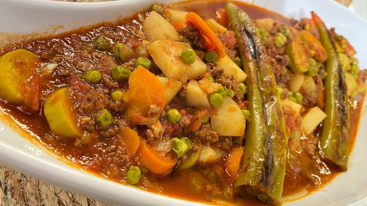 طريقة عمل طاجن تورلي باللحمة | العزومة مع الشيف فاطمة أبو حاتي