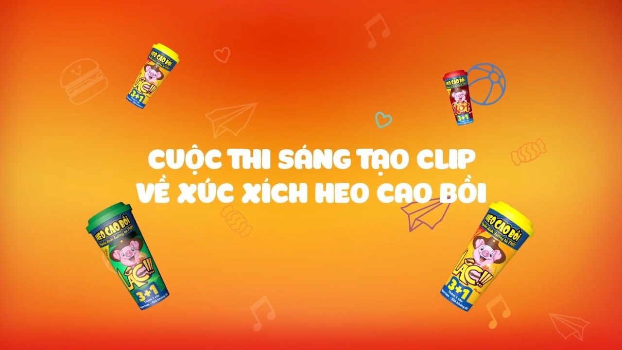 Giành giải thưởng với cuộc thi quay clip về Xúc xích xốt lắc HEO CAO BỒI 3+1