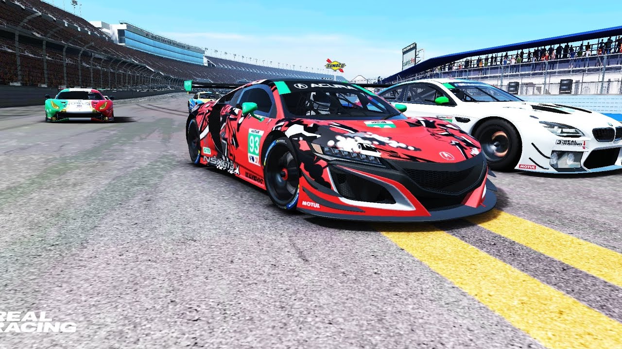 Racing with Acura NSX GT3 car 🏎️😈🏁