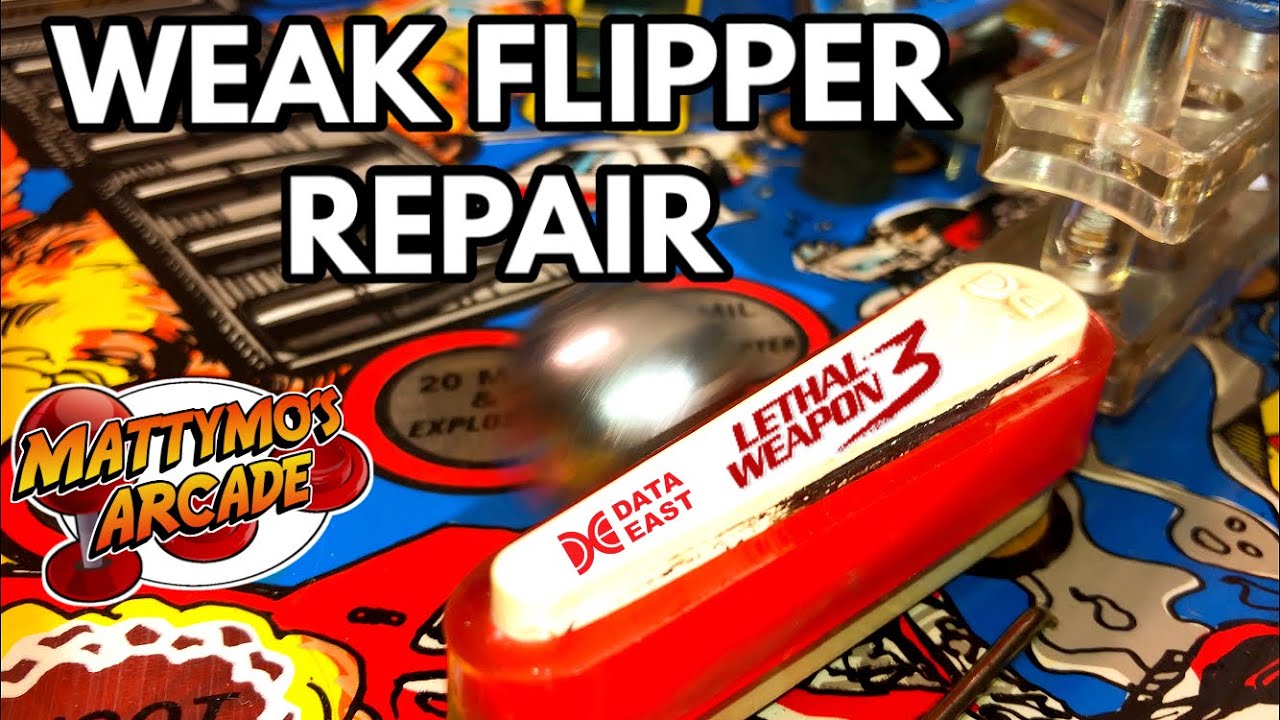 Lethal Weapon 3 by Data East. Pinball Repair - Weak Flipper