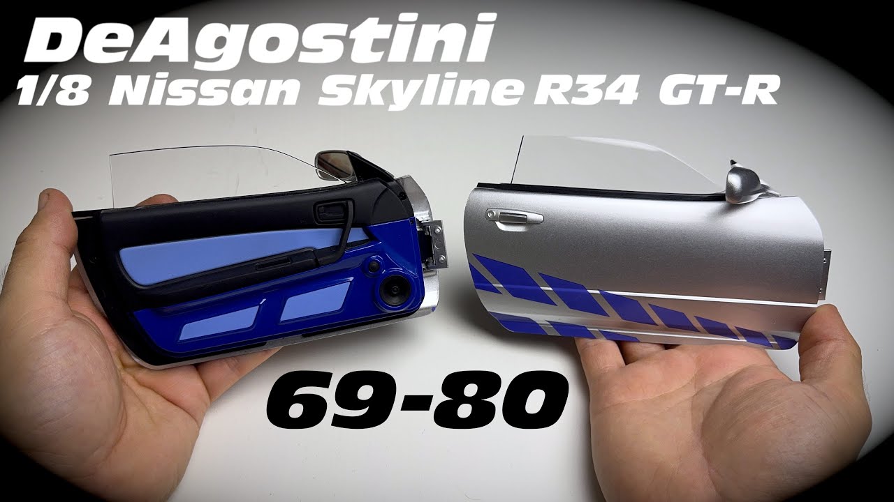 DeAgostini Nissan Skyline R34 GT-R 1/8 építés 69-80. rész