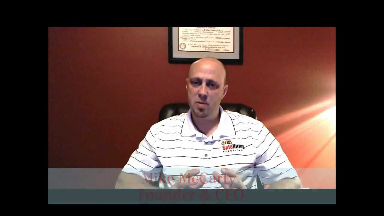 Vision From Safe Hiring Solutions CEO