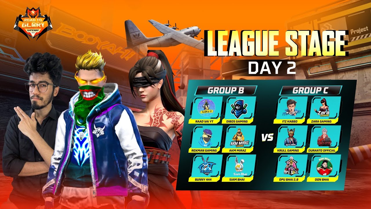 [🔴LIVE] ROAD TO GLORY GATEWAY 2026 | LEAGUE STAGE G-B VS G-C | FREE FIRE @raadvaiyt829@KrullGamingYT