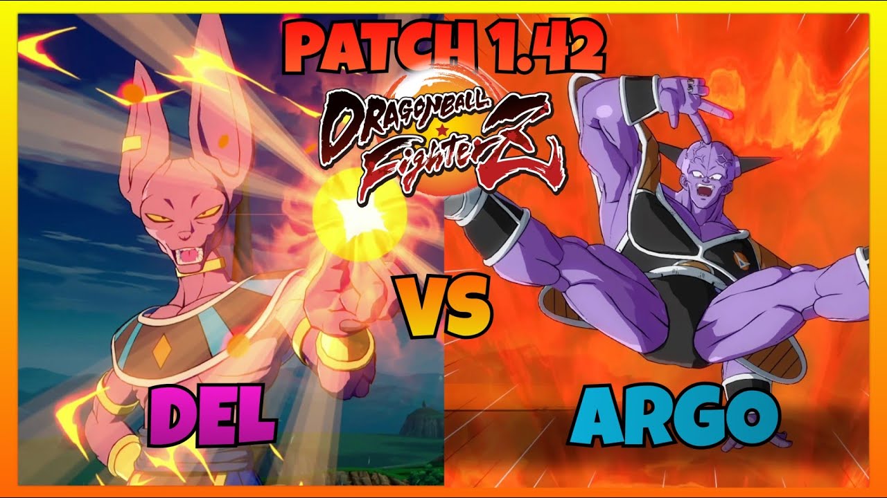 DBFZ 1.42 - DEL vs ARGO gameplays (Goku Black, Beerus, SSJ Goku vs Super Baby 2, Ginyu, Krillin)