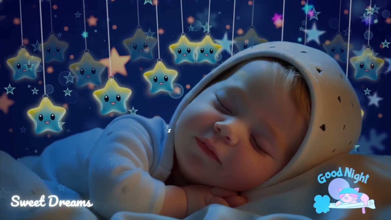 Baby Sleep Music💫Make Baby Sleep Instantly🌙3-Minute Magic💖Mozart & Brahms Lullabies