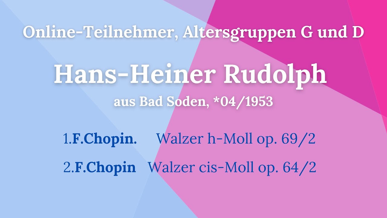 Hans-Heiner Rudolph aus Bad Soden, *04/1953