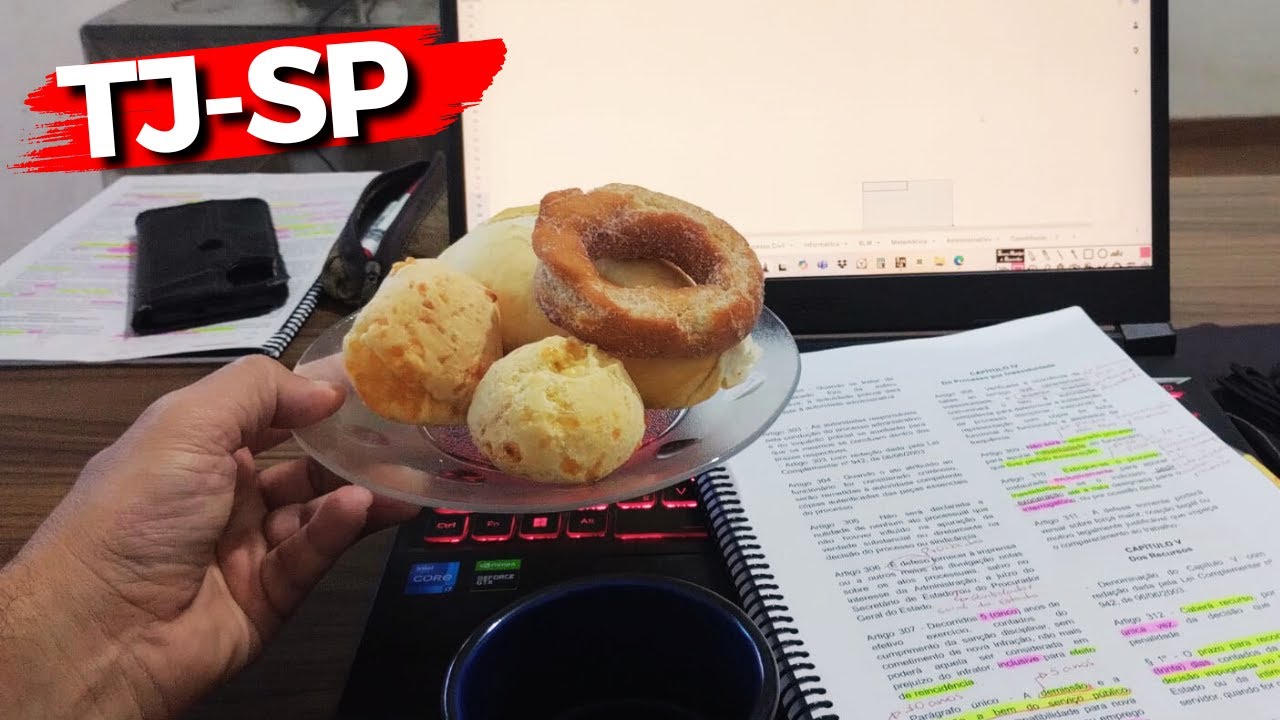 Um domingo na vida de um CONCURSEIRO do TJ-SP!