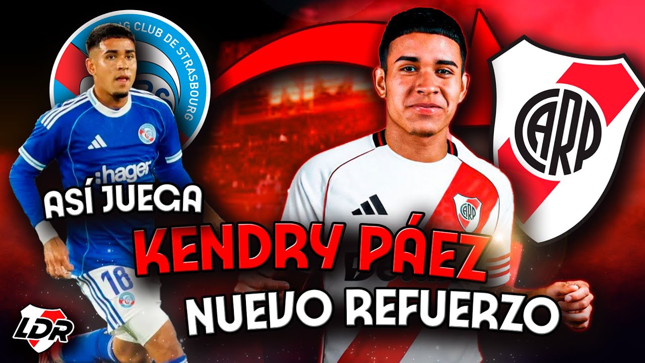ASÍ JUEGA KENDRY PÁEZ 🔎⚽ FLAMANTE 4TO REFUERZO💣  de River Plate #riverplate