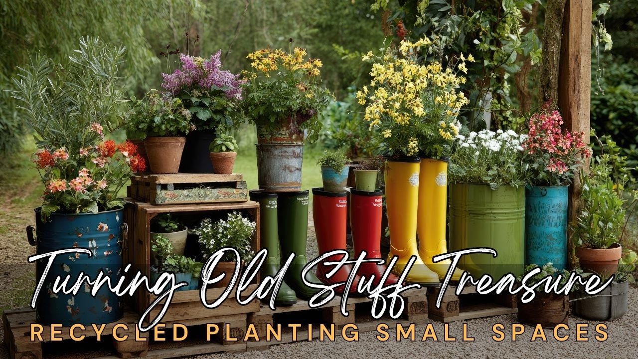♻️ Turning Old Stuff Into Garden Treasures: Recycled Planting Ideas for Small Spaces Garden