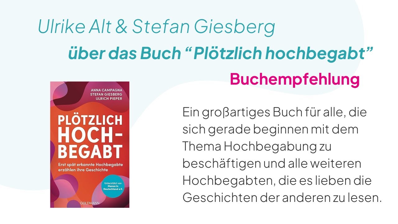 Buchvorstellung - Plötzlich hochbegabt