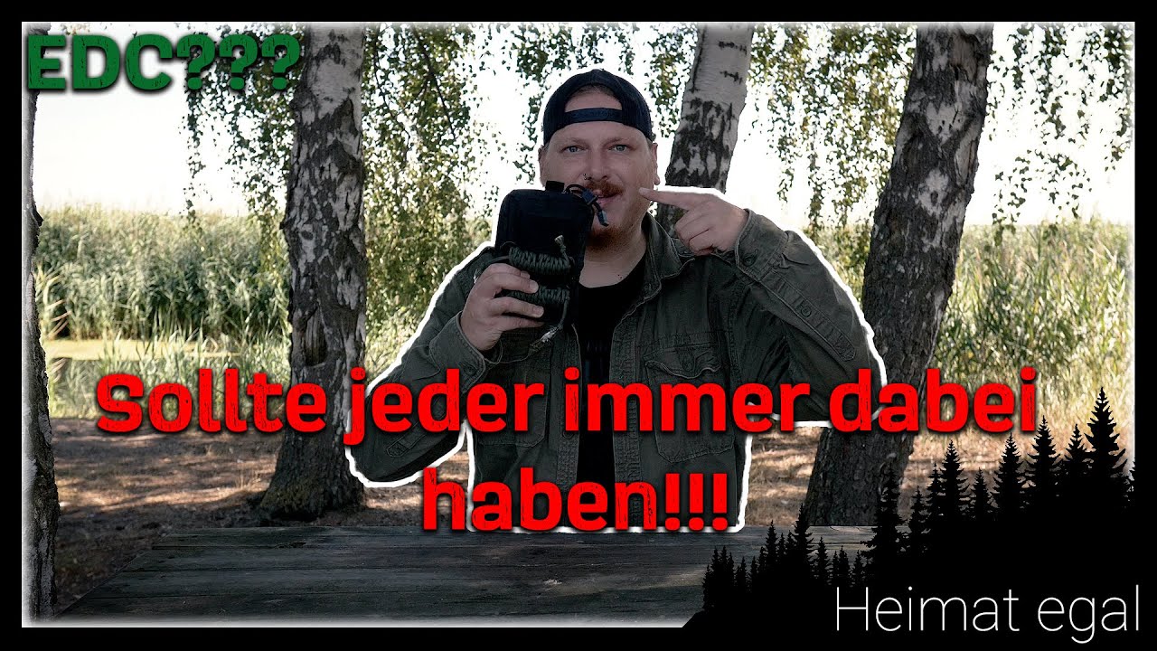 EDC 1.0 - Everyday carry Tasche - Gegenstände für alltägliche und survival Situationen.