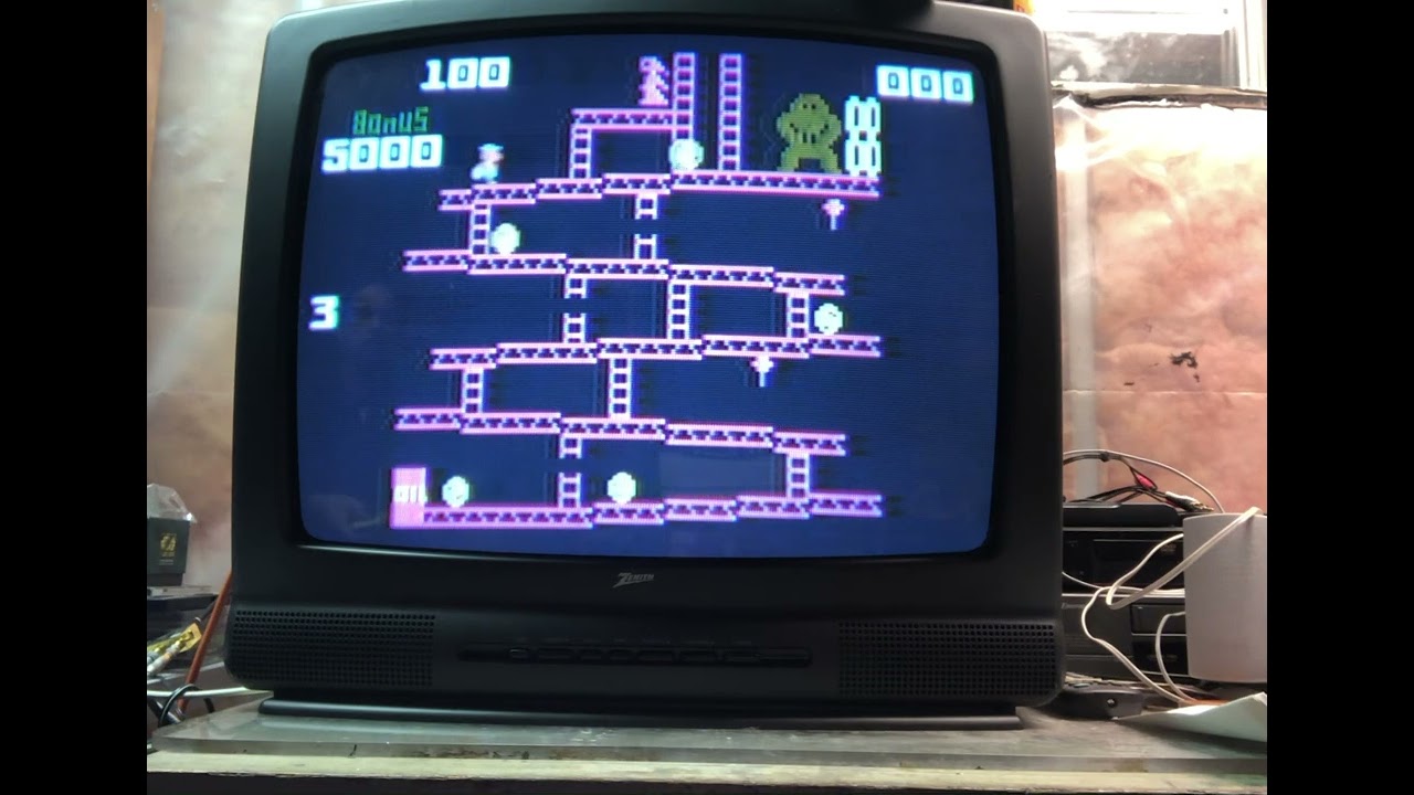 Donkey Kong on Intellivision | Speed Run on Skill 2