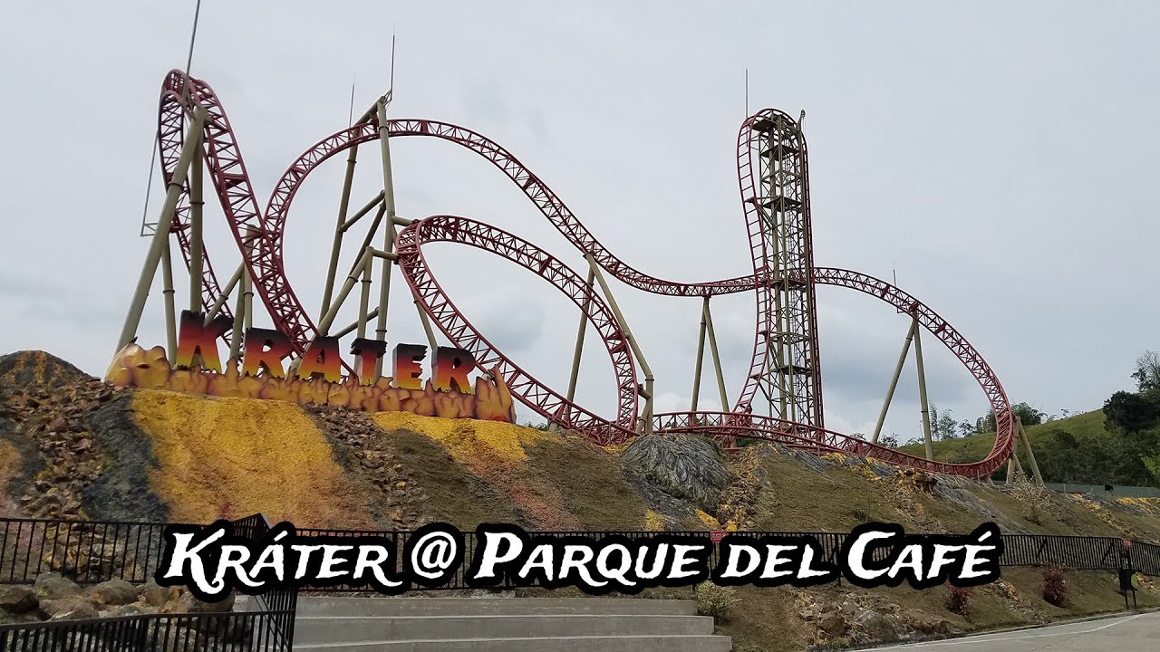 Kráter at Parque del Café, Just the Coasters (Off-Ride Footage)