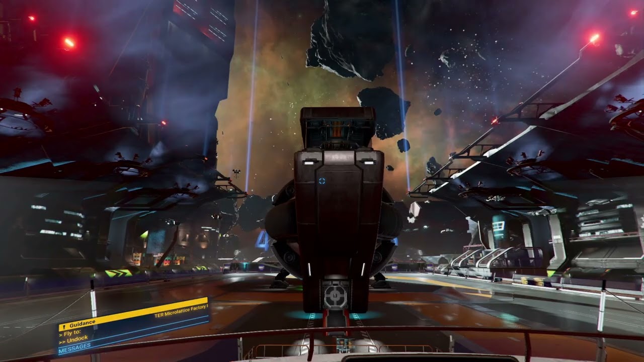 X4 A tour of one of my transport ship at a space station
