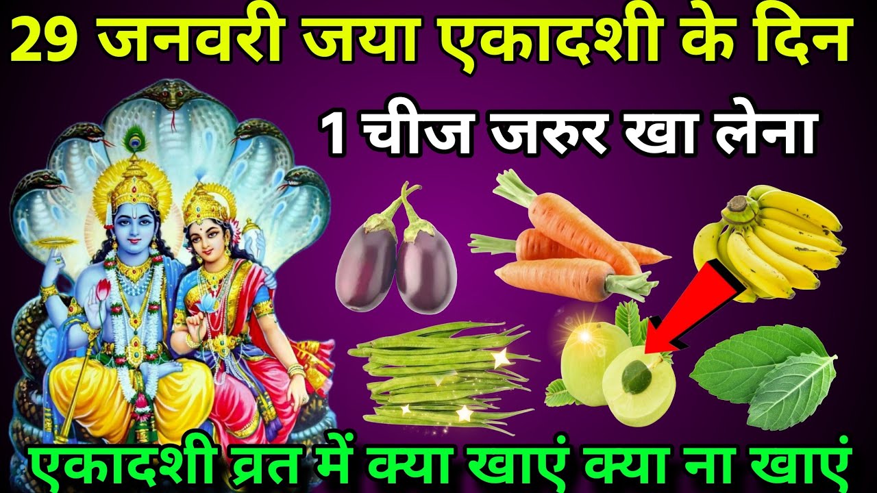 जया एकादशी कब है 2026 यह एक चीज जरुर खा लेना एकादशी व्रत में क्या खाएं क्या ना खाएं...