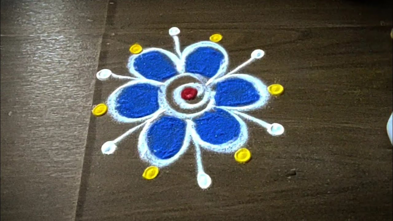 1minkolam 🌺#trendingkolam #simplekolam#kolam#viralvideo#new#bestkolam@MahalakshmiMarudhamani-yh5nj