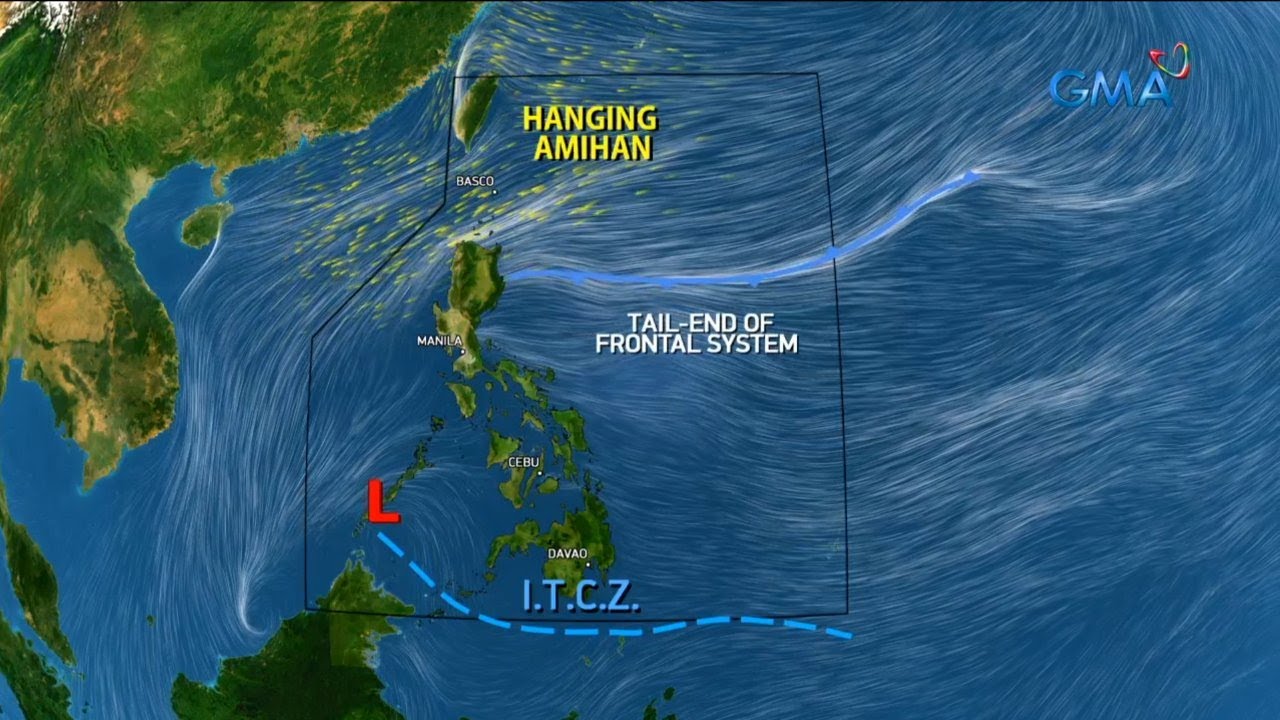 Tail-end of frontal system at Low Pressure Area, patuloy na magdadala ng... | 24 Oras News Alert