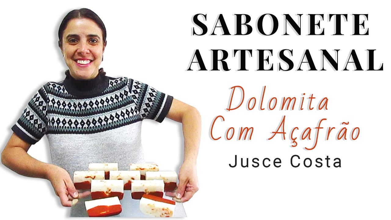 Sabonete Artesanal de Dolomita Com Açafrão