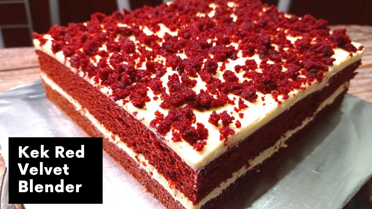 Simple Red Velvet Cake Using Blender | Kek Red Velvet mudah menggunakan blender. Sangat moist!