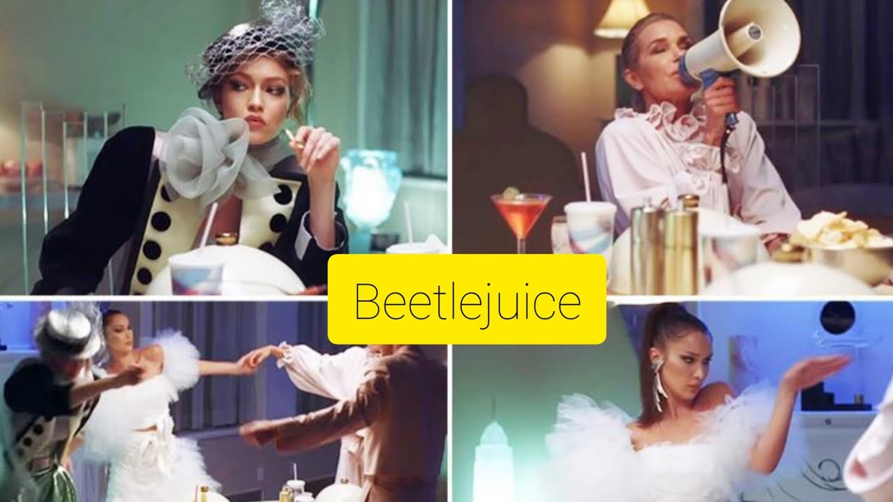 Gigi, Bella, Anwar, and Yolanda Hadid  Parodies the Iconic Beetlejuice Dinner #gigihadid #bellahadid