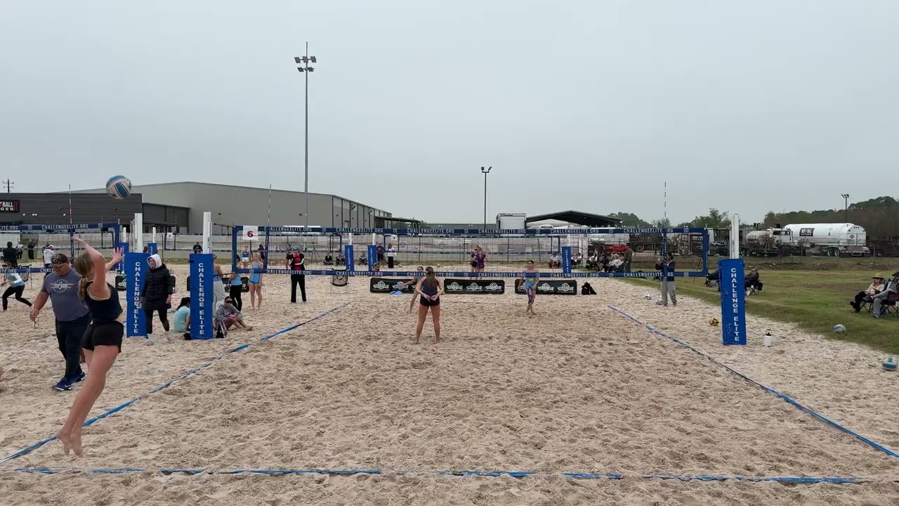 12/7/25 Match 3 – Cullen & White (AJV Blue) vs Emma Burnside & Keira Gallegos (692 Beach TX) Set 2