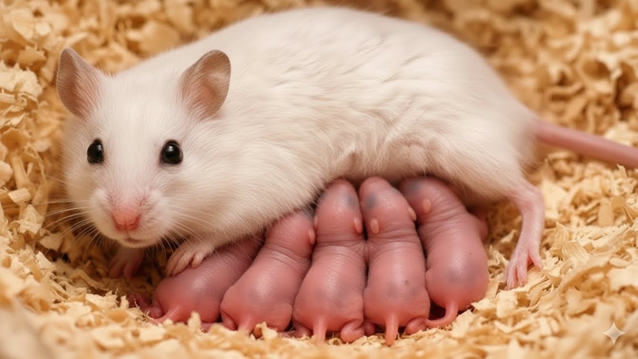❤️ You Won’t Believe How Gentle This Hamster Mom Is With Her Newborn Babies