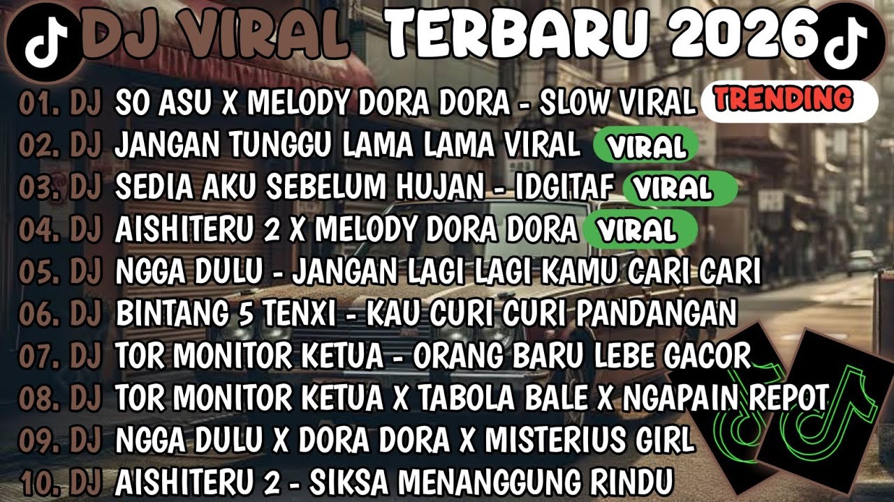 DJ TIKTOK TERBARU 2026🎵DJ SO ASU X MELODY DORA DORA🎵DJ JANGAN TUNGGU LAMA LAMA 