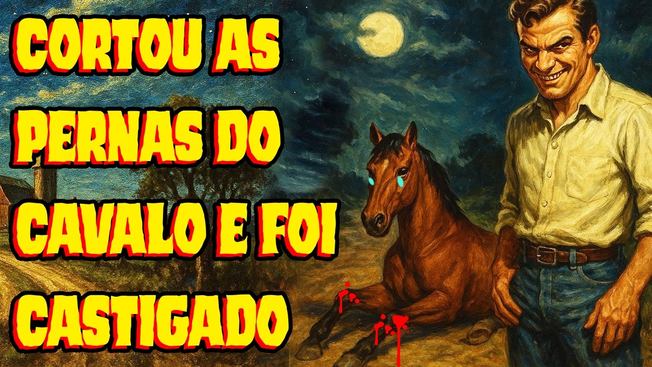 MUTILOU O CAVALO E FOI AMALDIÇOADO (inspirado no caso do cavalo mutilado em SP)
