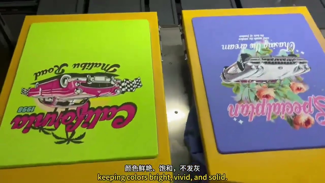 double carriages four stations DTG printer