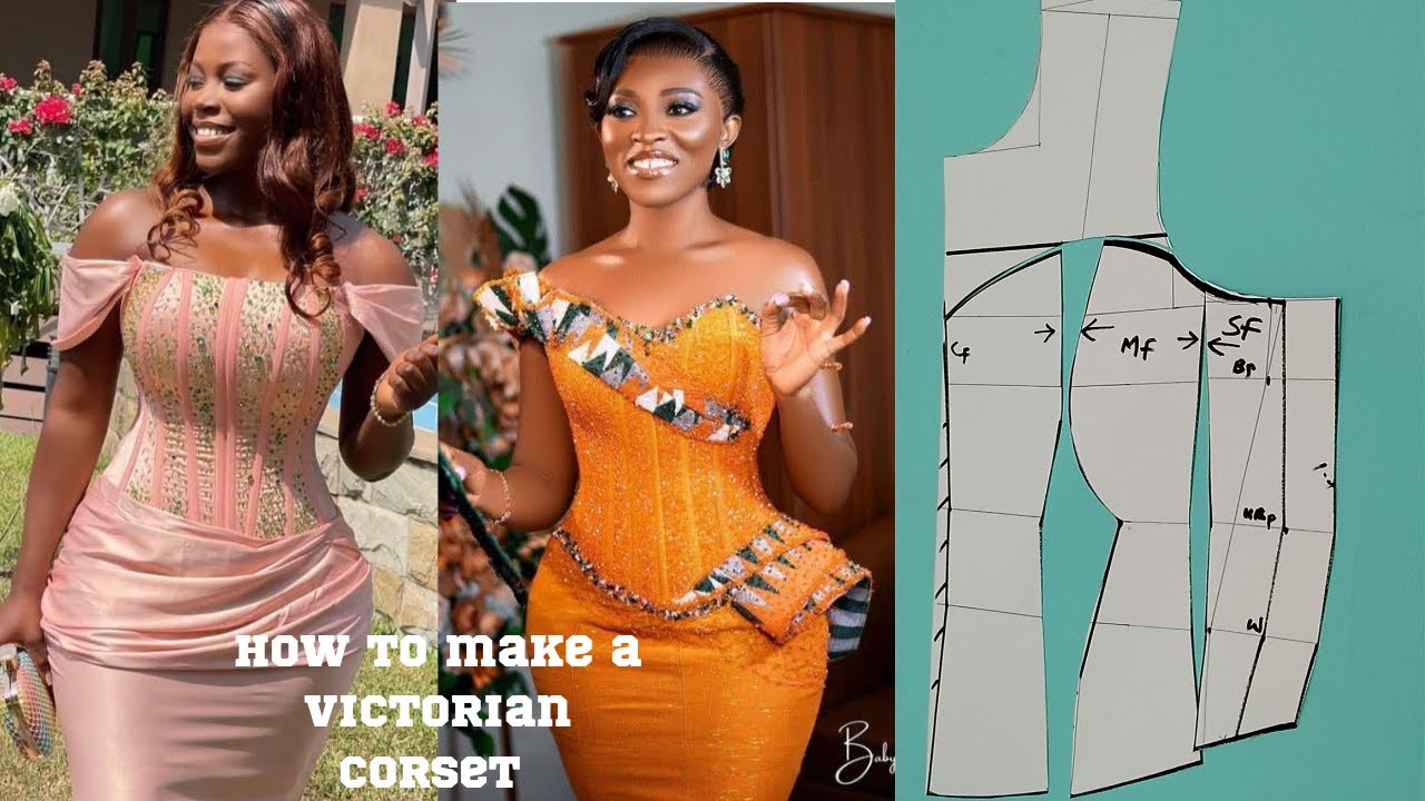 How to cut a victorian corset pattern
