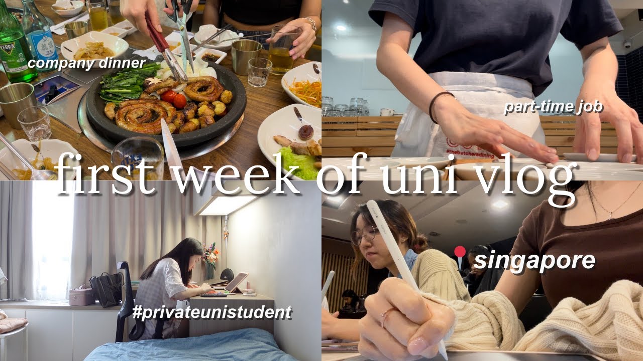 back to uni life VLOG | lectures, part-time job, jap & taiwanese food, spring cleaning 📍sg