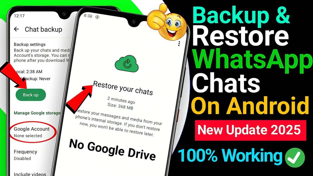 How To Backup & Restore WhatsApp Chats On Android 2025 | Restore Chat Backup | WhatsApp Chat Backup
