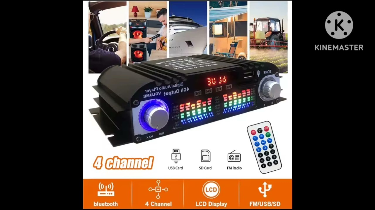 Amplificador Max 1600W BT-998 Amplificador De Sonido