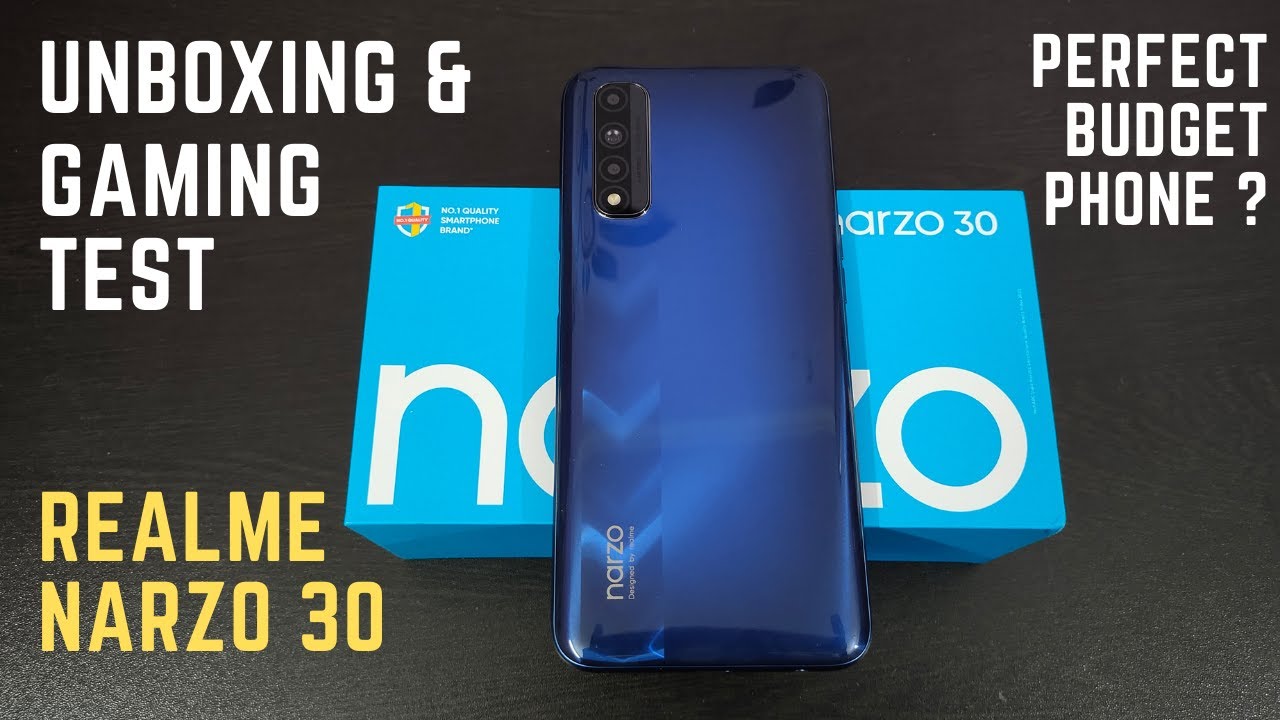 realme Narzo 30 4G Unboxing And Gaming Test | MediaTek Helio G95, 90Hz, 5000mAh & More 🔥🔥