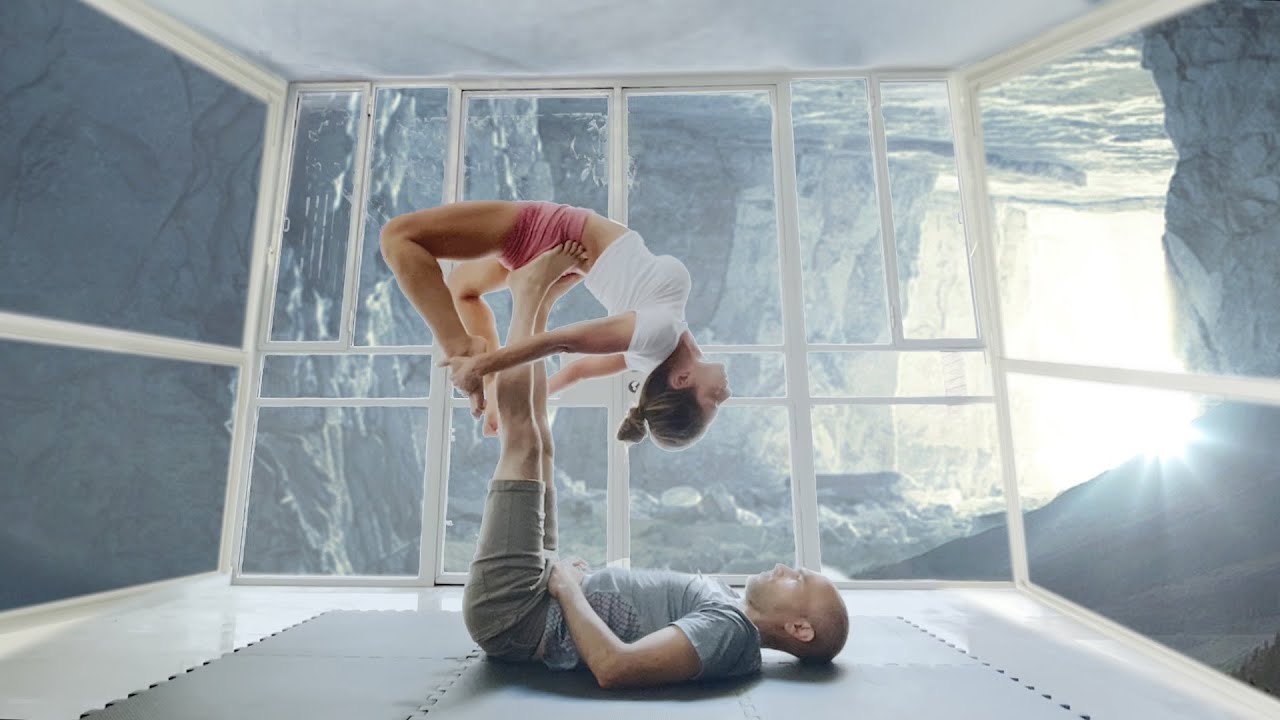 Acroyoga in the Blue Cave