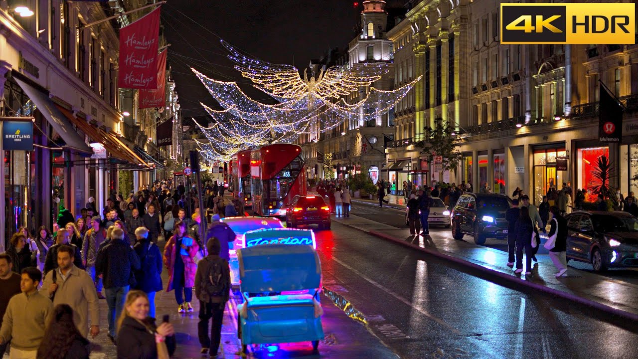 2 HOURS of Christmas Magic in London 🎄 Festive Highlights 2024 I Christmas Markets Rush [4K HDR]