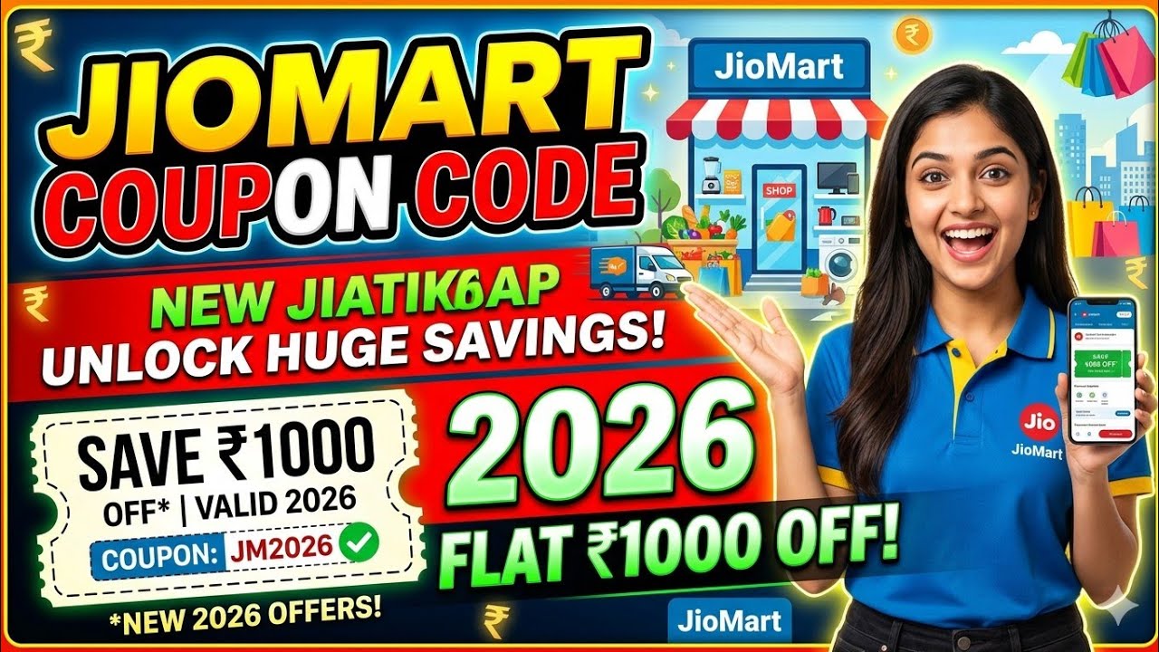 JioMart Coupon Code 2026 🔴 Flat ₹1000 OFF Promo Code | JioMart Offers Today