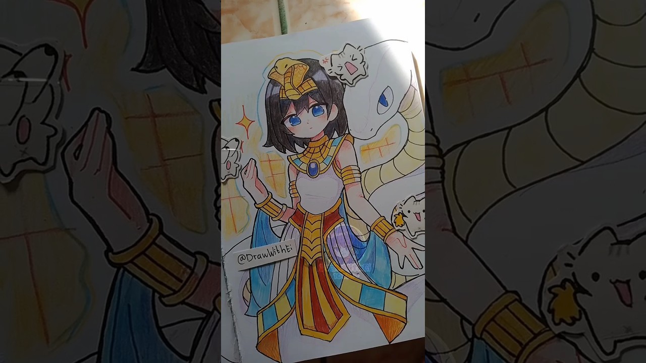 Join Egypt Trend ✨🇪🇬 (Late😭) Gambar Oc ku versi Mesir 🇪🇬 #drawing #art #shorts
