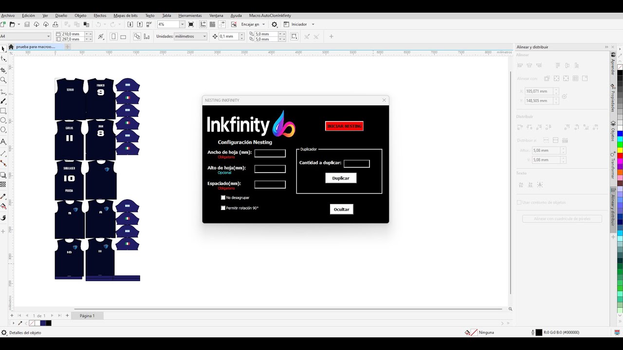 Tutorial Macro para CorelDraw AutoClon Inkfinity