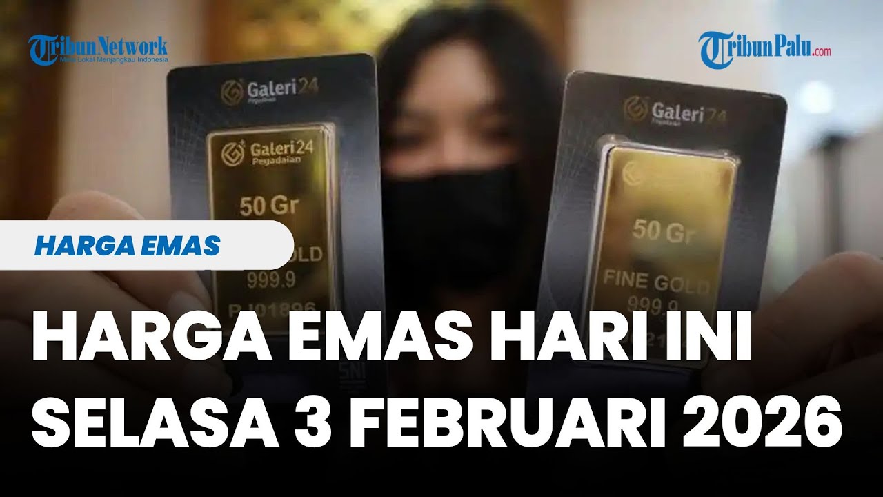 Harga Emas Hari Ini Selasa 3 Februari 2026, Emas Antam Turun, Ukuran 1 Gram Rp 2,844,000